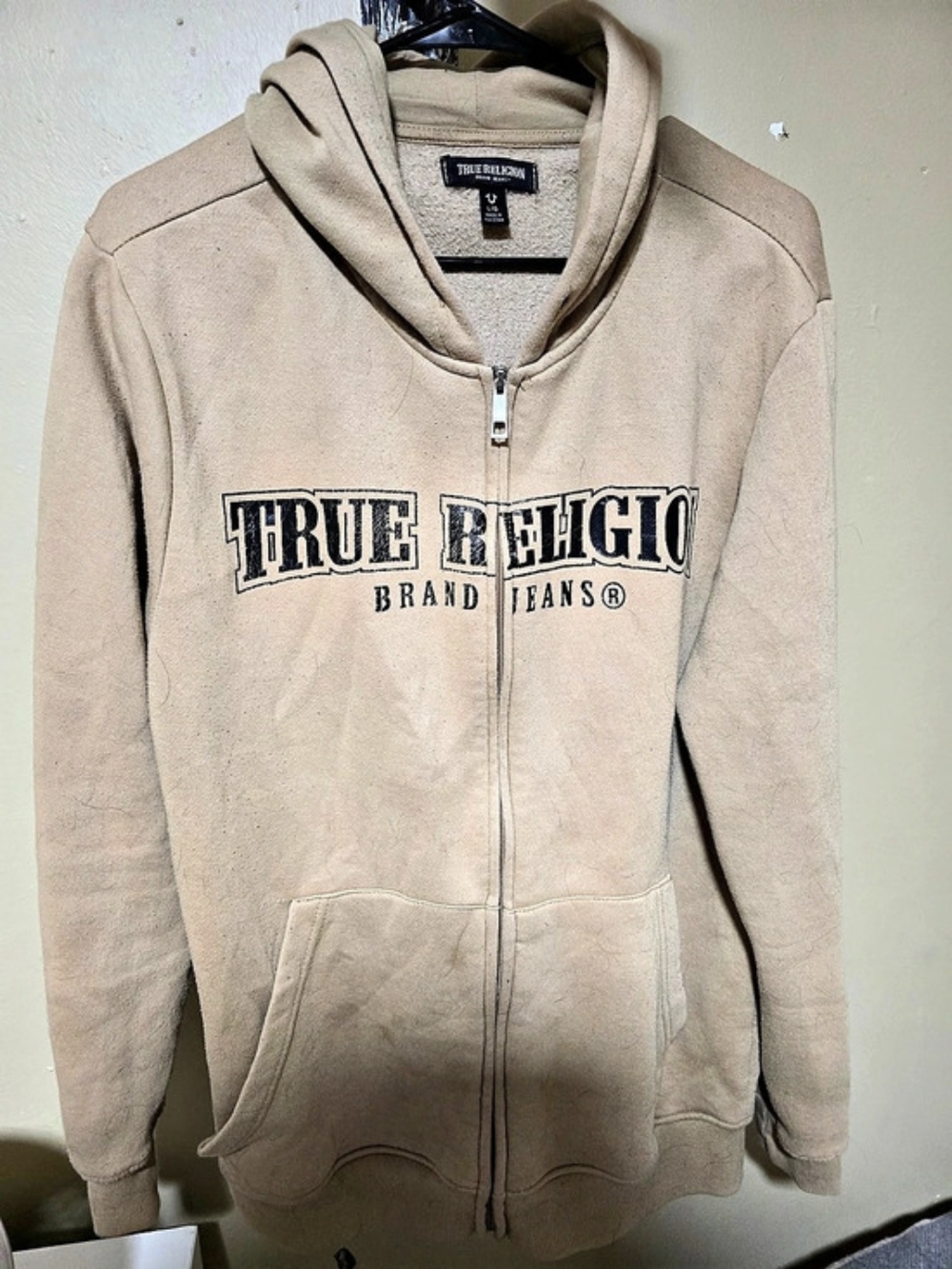 True Religion Graphic Zip Hoodie Size Small